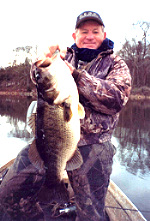 George Hinkle with a very big bass