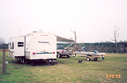 Camping area above Swamp Lake