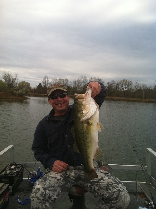 Chris Ryan with big Club bass, 2012.