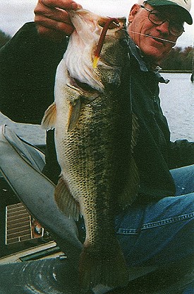 Bobby Moore with 10 lb 8 oz bass, March 10