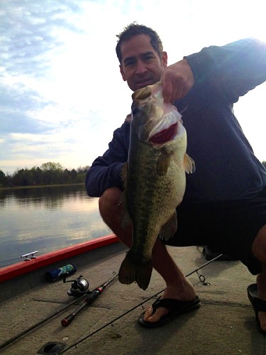 Dr. Edgar Luna with 9 lb bass...March, 2013