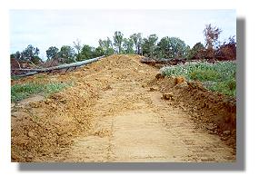 Creek channel dug in Lake Inez