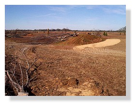 "Bream Island" with tons of pea gravel spread for bedding grounds