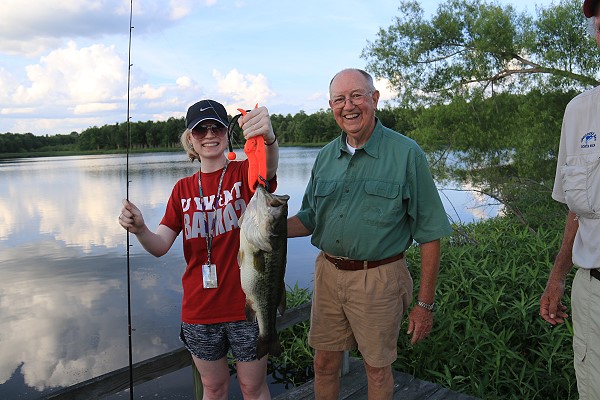 Roy Barnett with Judson College student, Kaylan Hammonds 