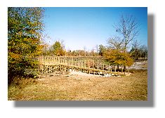 Community pier being built on Snag Lake