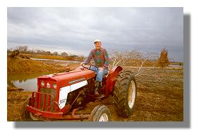 Manager Wilson enjoying another day on the tractor